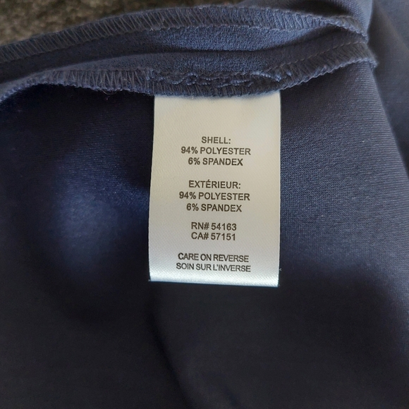 Karl Lagerfeld Navy Dress with pearl detail Sleeves - Picture 6 of 7